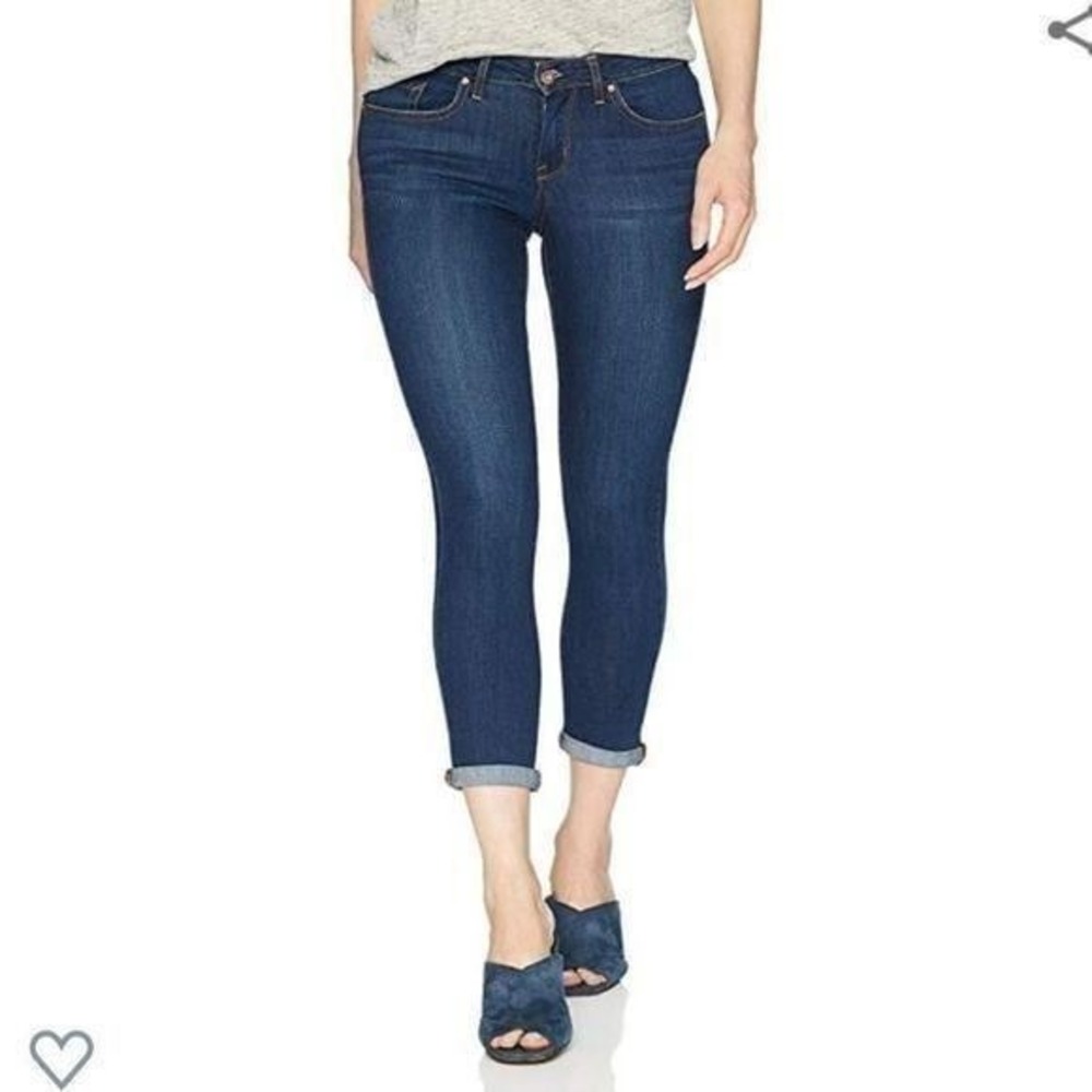 Jessica Simpson Dark Wash Forever Rolled Ankle Skinny Stretch Jeans Plus Size 20